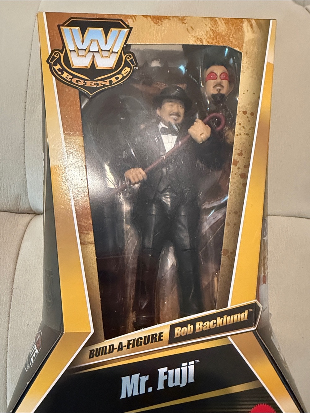 WWE Mr. Fuji Action Figure - Black & Red Accents